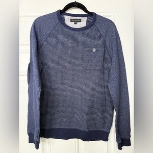 Banana Republic Men's Striped Navy Sweater